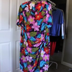 Vintage SL fashions wrap dress